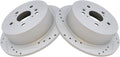 TRQ Rear Performance Brake Rotors Set Compatible with Lexus/Toyota