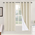 H.VERSAILTEX 100% Blackout Curtains 2-Panel Set 52x72 in - Thermal