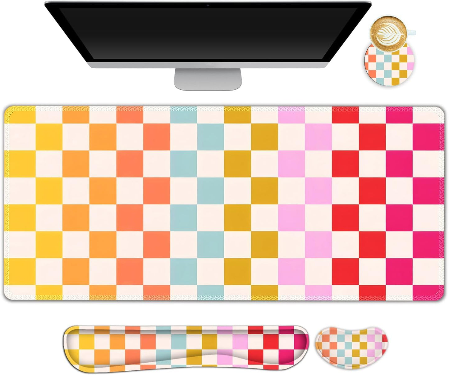 Ultimate Gaming Setup: Ergonomic 4-in-1 Mouse Pad Set