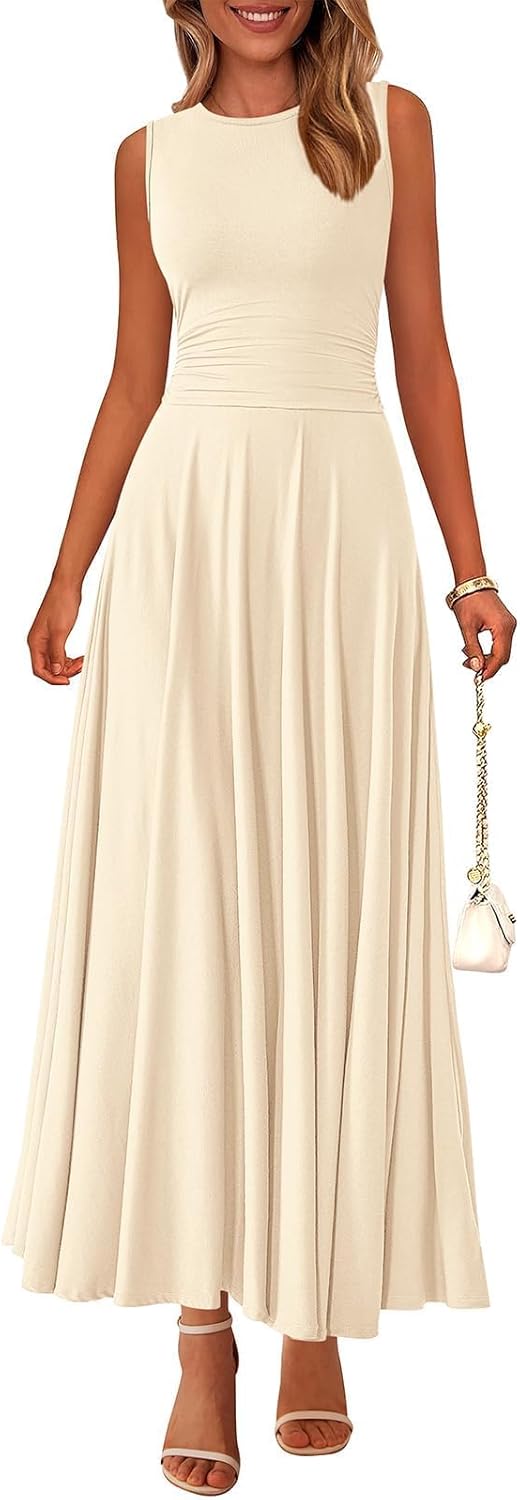 PRETTYGARDEN Womens Summer Dresses 2025 Casual Maxi Dress