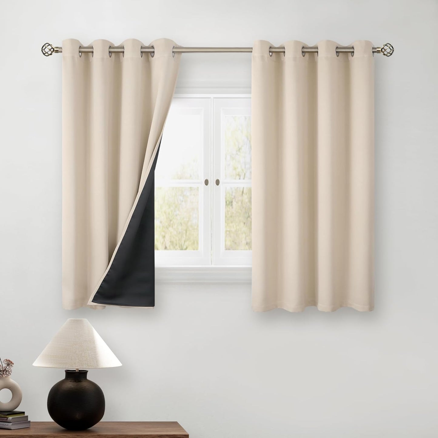 BGment Short Blackout Curtains for Bedroom - 54 Inch Length