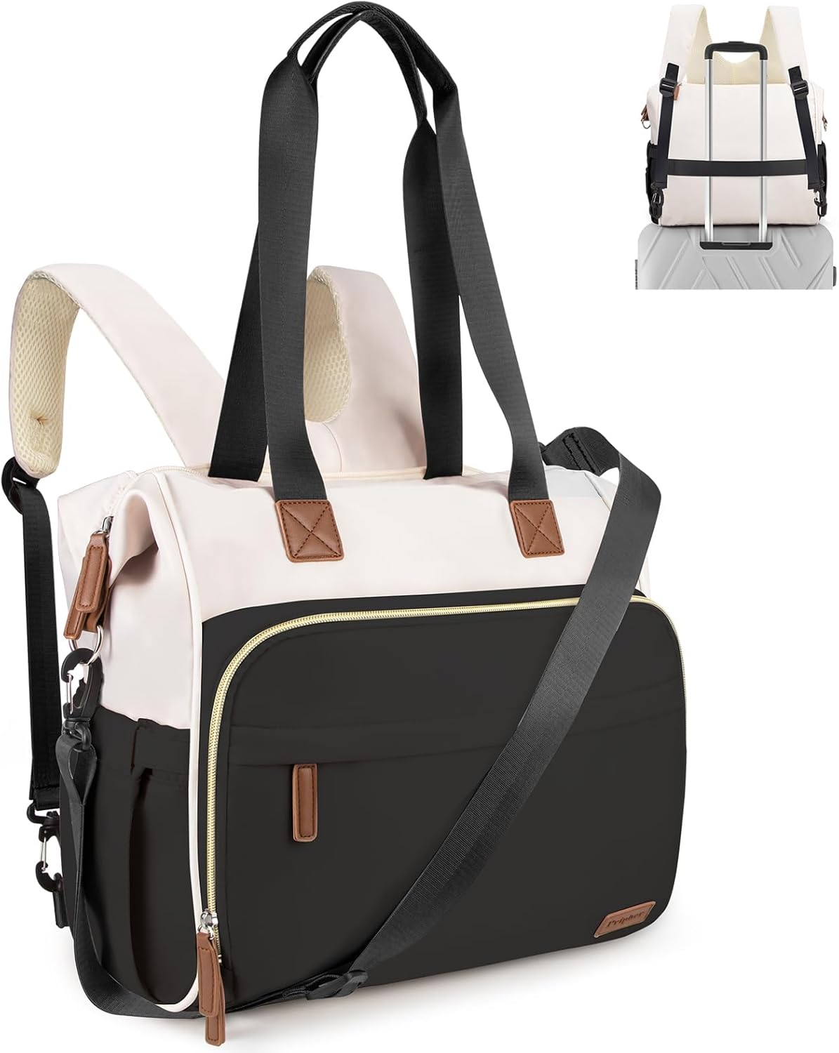 Diaper Bag Backpack - Stylish 4-in-1 Mommy Travel Tote