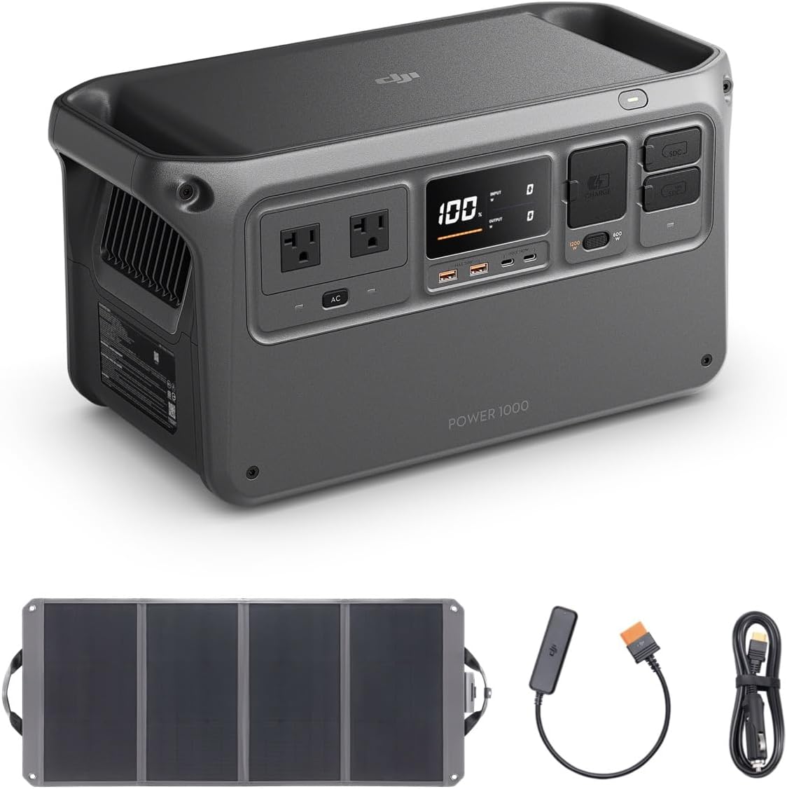 Portable Solar Generator: 1024Wh Power Station