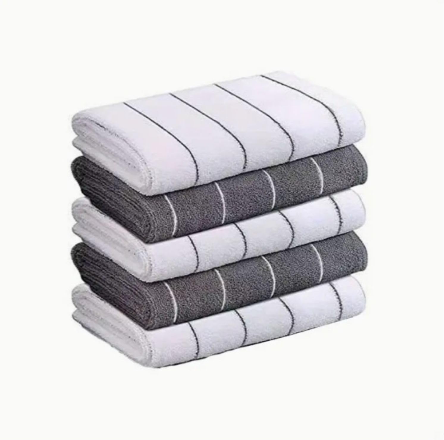 Super Absorbent Stripe Microfiber Dish Towels