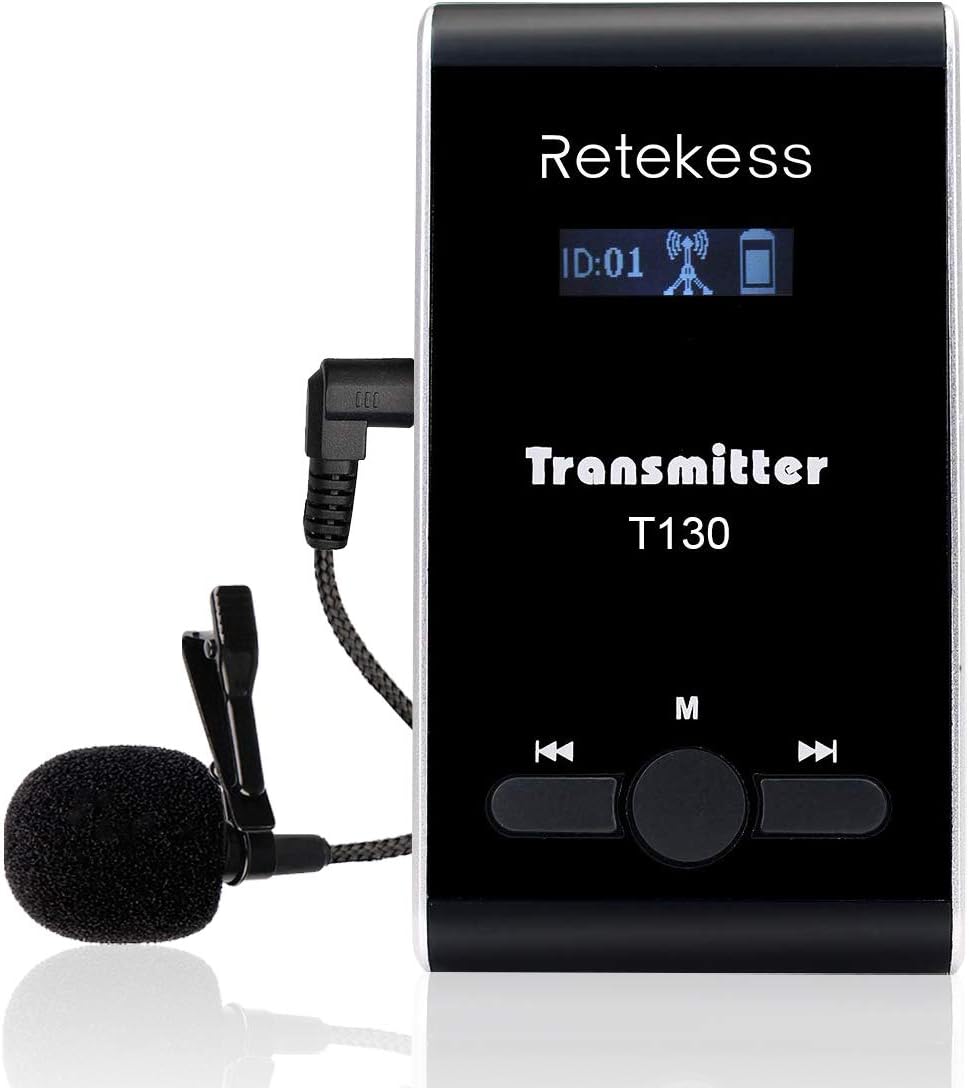 Retekess T130 Wireless Tour Guide Transmitter for Clear Sound