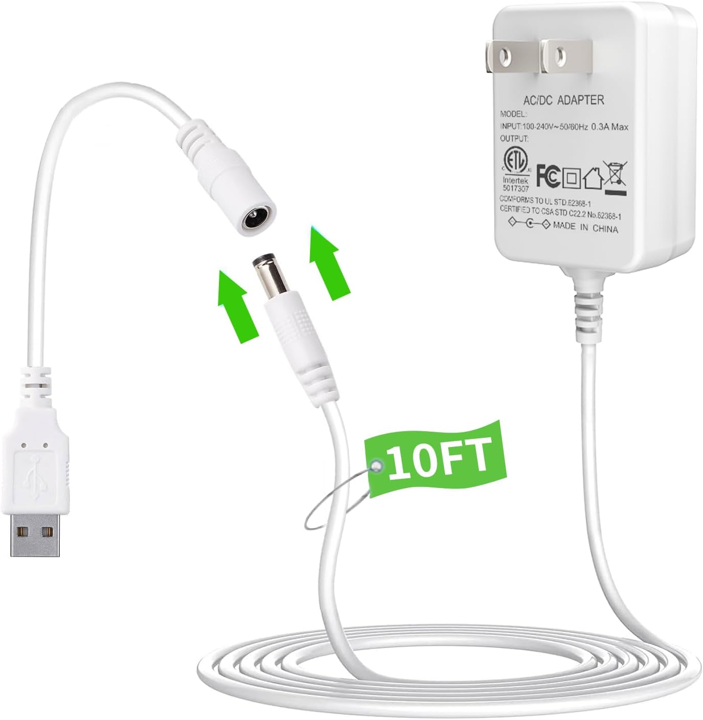 Ingenious Cord: Palrey USB Charger for Baby Swings