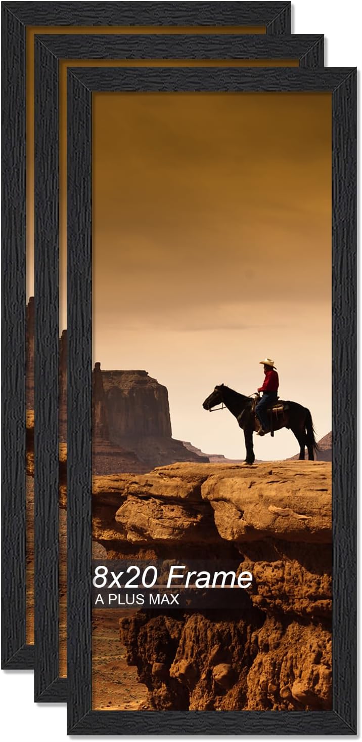 A PLUS MAX 8x20 Picture Frame Set of 3 for Stunning Displays