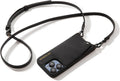 Emma Crossbody Wallet Case for iPhone 16 Pro Max - Black Pebble