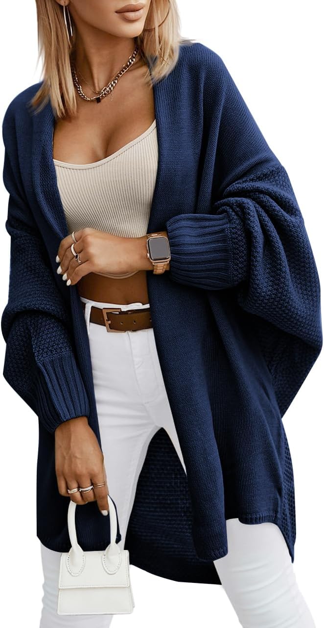Miladusa Oversized Cardigans for Women - Trendy Fall Fashion