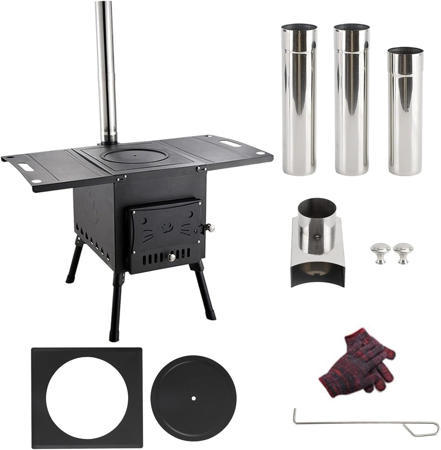Portable Wood Stove with Chimney - Ultimate Outdoor Heating