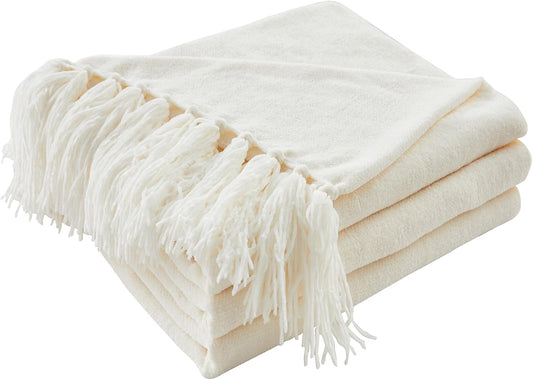 CozeCube Chenille Throw Blanket for Couch - Soft & Stylish