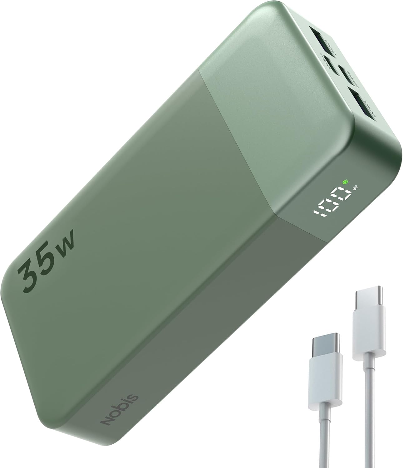 Nobis 20000mAh Power Bank: Fast Charging & Digital Display