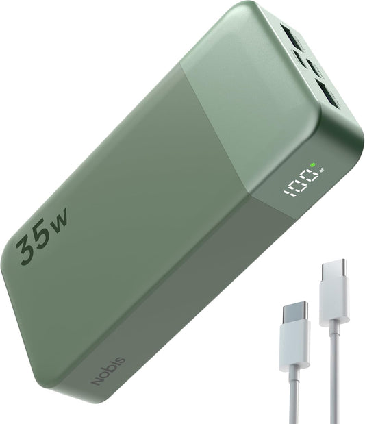Nobis 20000mAh Power Bank: Fast Charging & Digital Display