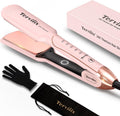 Titanium Flat Iron Hair Straightener - Wide 1-3/4 in ARC Non-Snagging