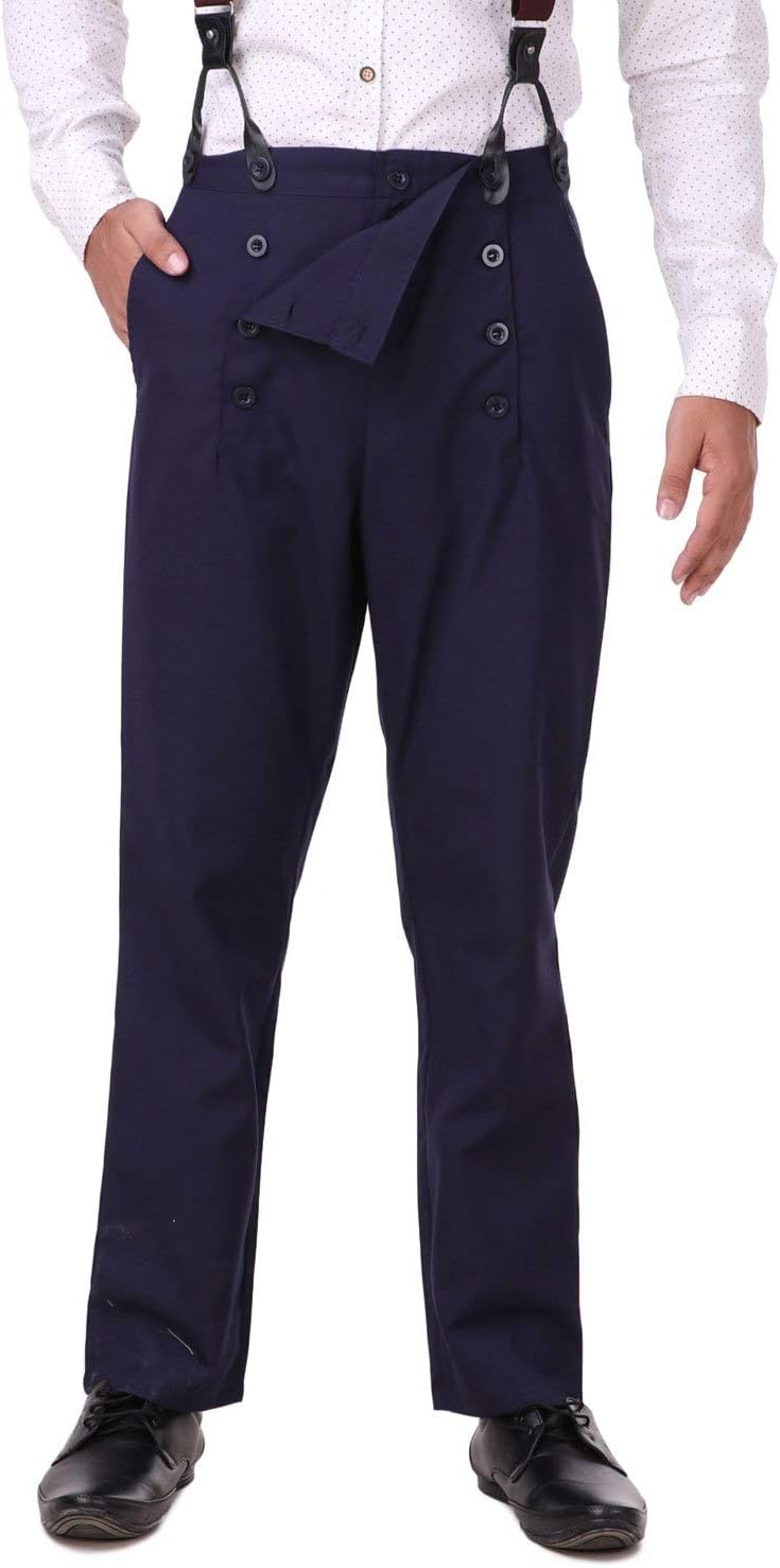 Steampunk Victorian Cosplay Costume Architect Men's Pants Trousers