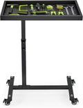 Adjustable Work Table with Wheels - Mobile Heavy Duty Tool Cart