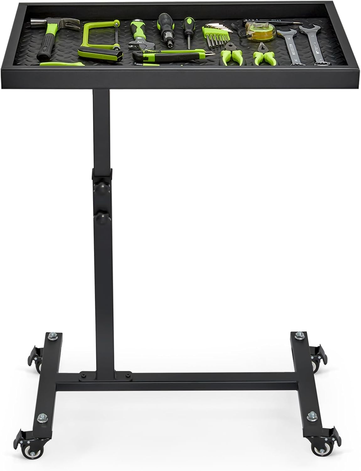 Adjustable Work Table with Wheels for Garage Repair Tasks
