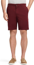 IZOD Saltwater 9.5ft Flat Front Chino Short - Comfortable Everyday Fit