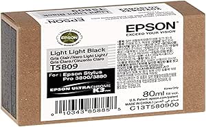 Epson T5809 UltraChrome K3 Light Light Black Ink Cartridge Review