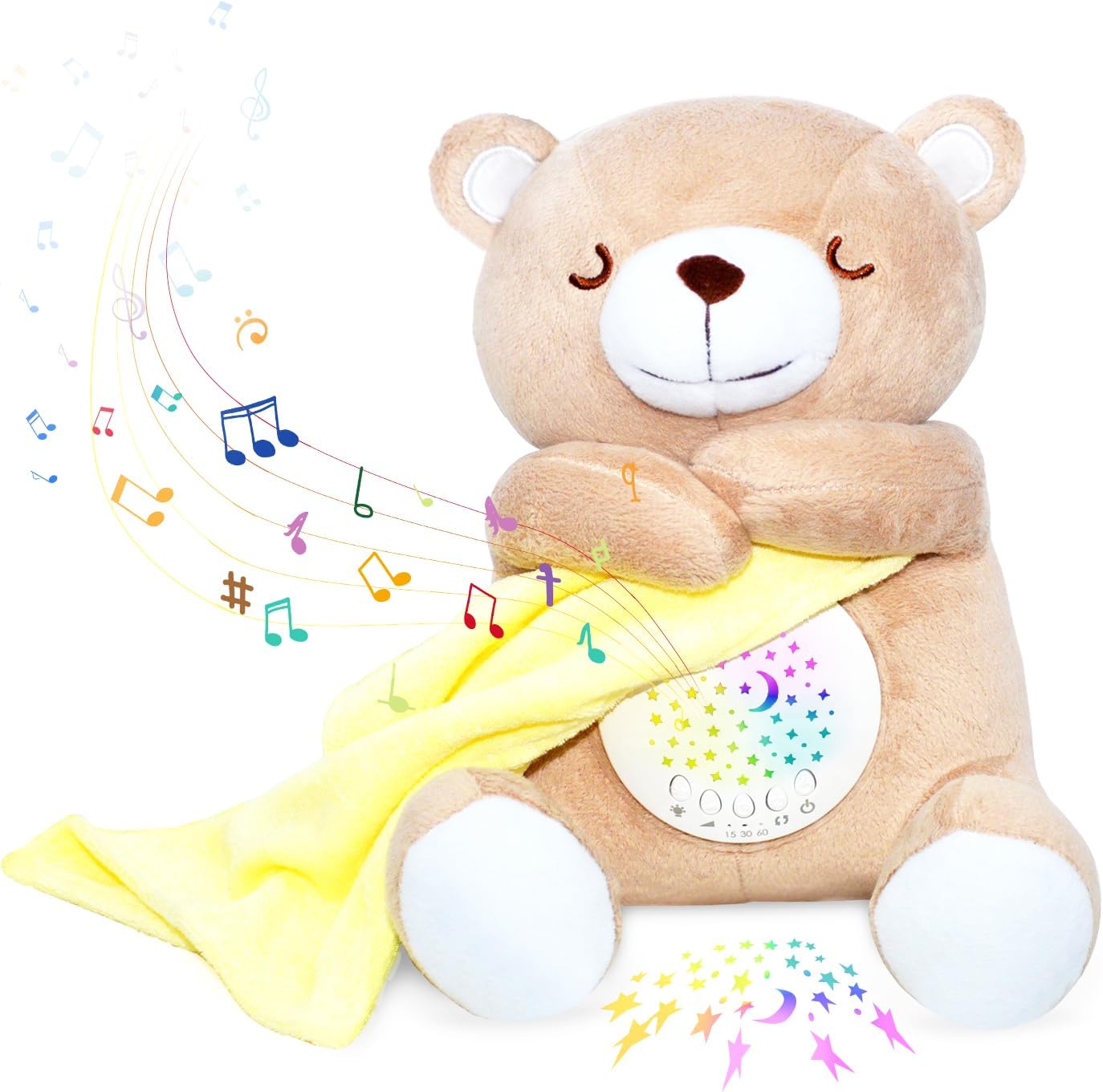 Baby Sleep Soother with Cry Sensor and Star Night Light
