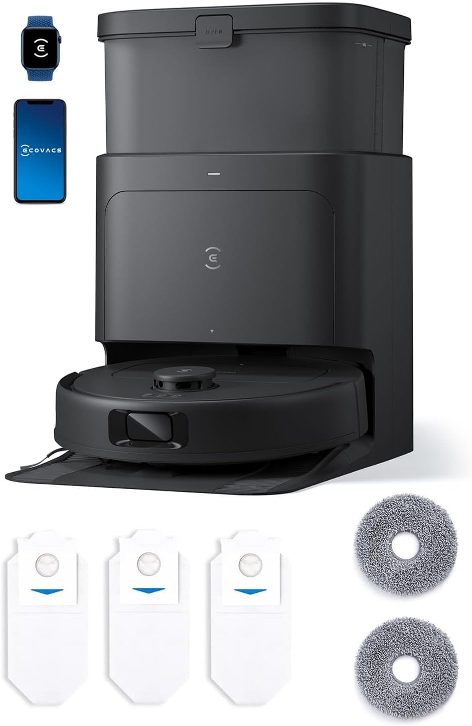 ECOVACS DEEBOT N30 Omni Robot Vacuum and Mop 10000Pa