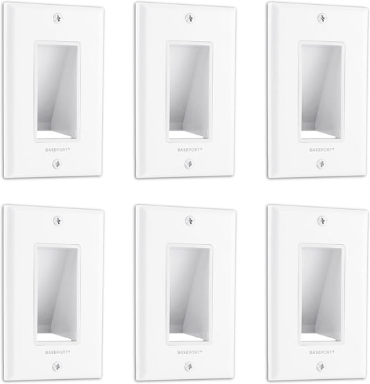 Recessed Cable Wall Plate for Efficient Cable Management Needs