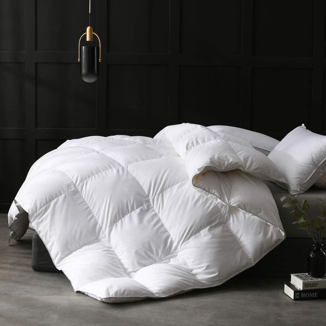 APSMILE Full/Queen Size Down Feather Fibers Comforter Insert