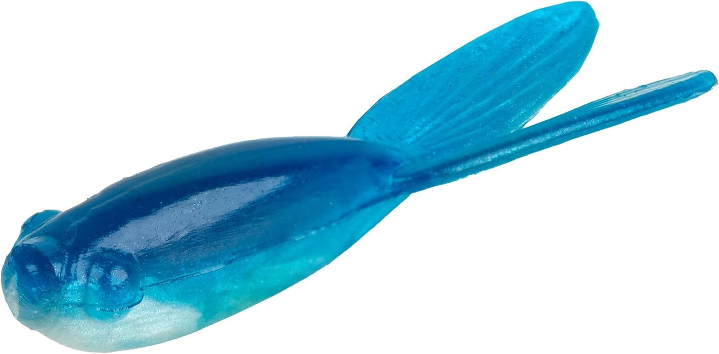 Strike King Compact Teen-Zee Tails Fishing Lure - 15-Pack Blue Pearl