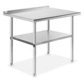 Stainless Steel Kitchen Prep Table 36 x 24 in - Commercial Work Table