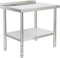 Stainless Steel Prep & Work Table 24 x 30 in - NSF Certified