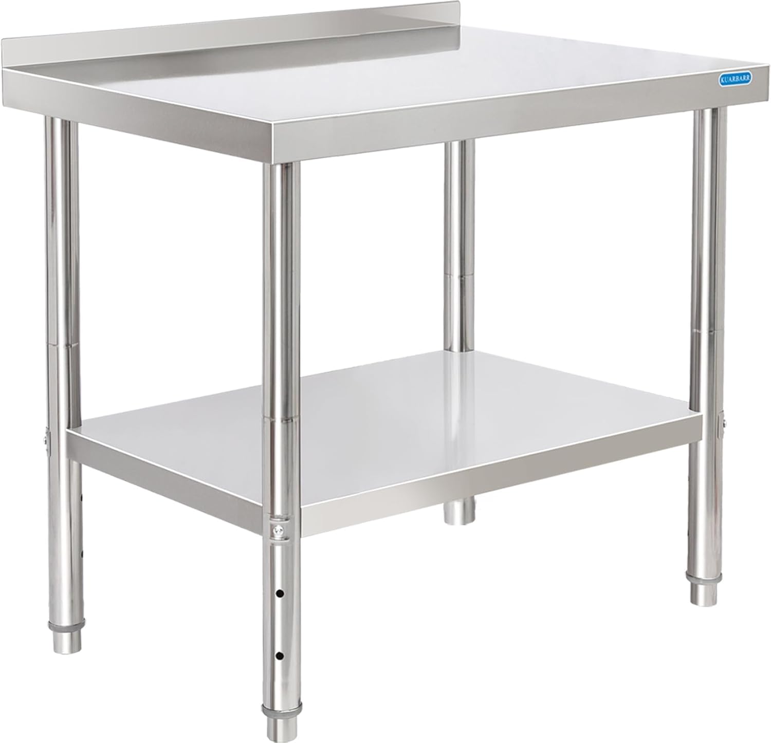 Stainless Steel Table for Prep & Work with Backsplash 24 x 30 in