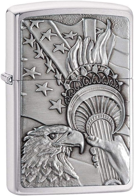 Zippo Eagles Dare Pocket Lighter - Windproof Metal Design
