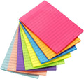 8 Pack Lined Sticky Notes 4x6 in Post - Large Ruled Memo Pads