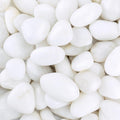 River Rocks for Landscaping 40lbs White Pebbles - High Polished