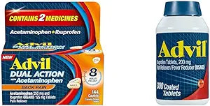 Advil Dual Action Back Pain Caplets for Effective Pain Relief