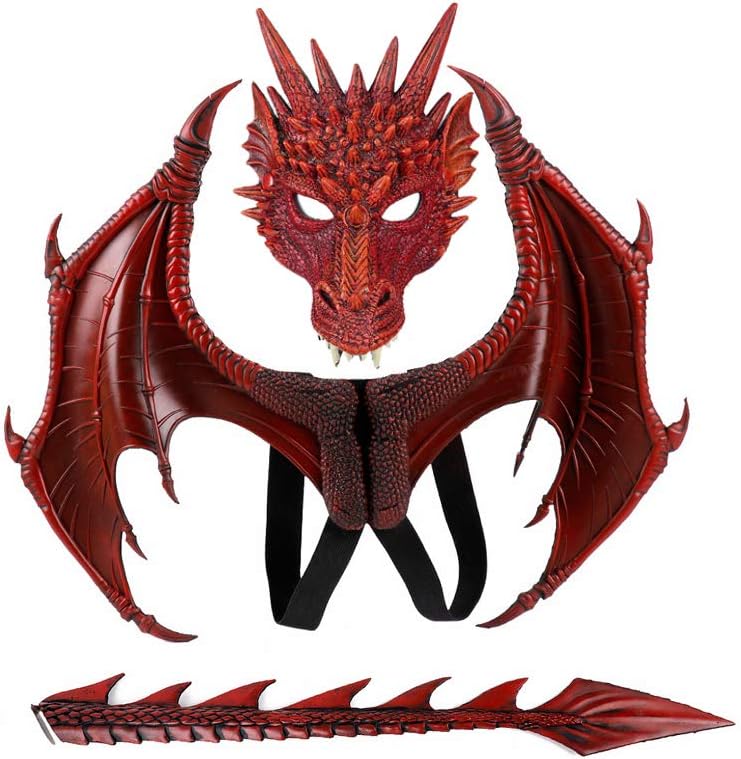 BaronHong Dragon Halloween Cosplay Mask for Costume Fun