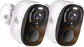 5G/2.4G WiFi Security Cameras 2pcs 3MP - Battery Outdoor/Indoor