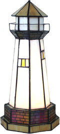 Bieye Lighthouse Tiffany Lamp: Vibrant Stained Glass Night Light