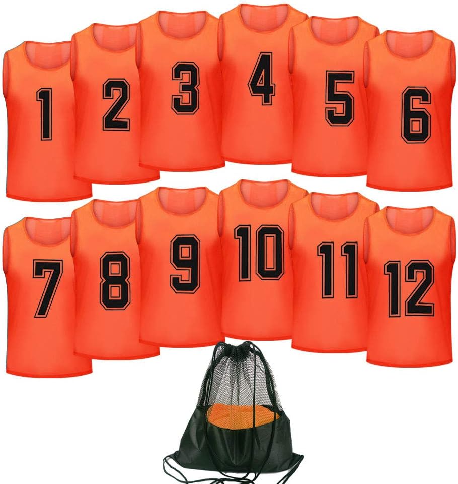 Basketball Jersey Pinnies Adult Scrimmage Vests for Team Sports