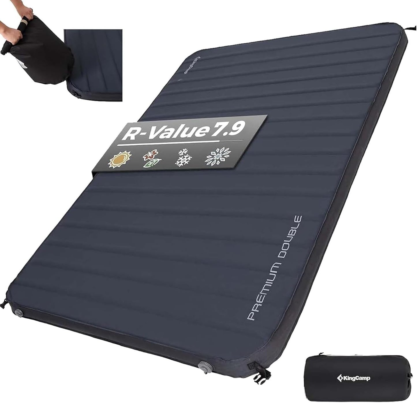 KingCamp Self Inflating Sleeping Pad for All Seasons
