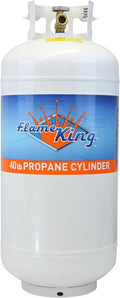 Flame King YSN401 Steel Propane Tank 40 Lb - Refillable, OPD Safety