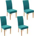 Smiry Stretch Velvet Chair Covers Set of 4 for Dining Room Style