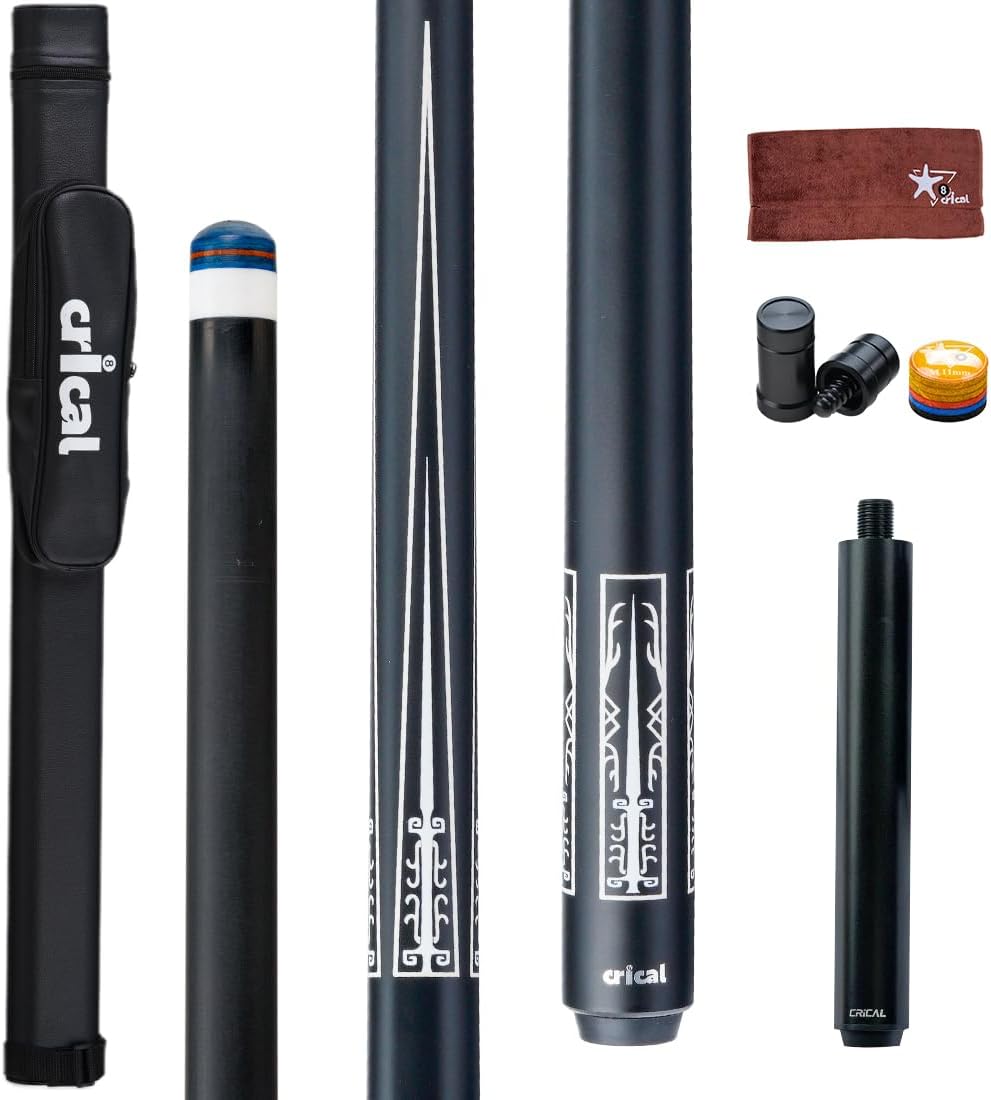 Professional Carbon Fiber Pool Cue Stick 58in for Billiards