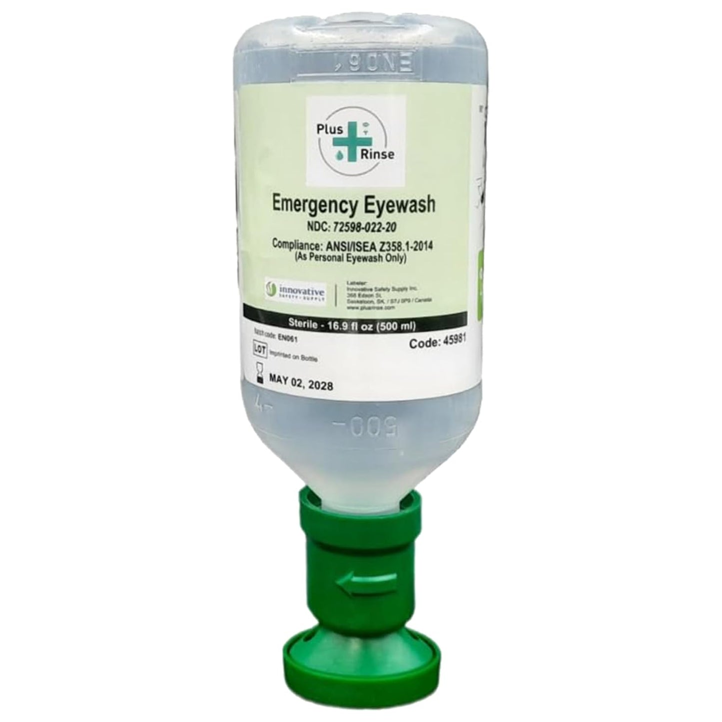 Plus Rinse Sterile Saline Eyewash Solution for Emergencies