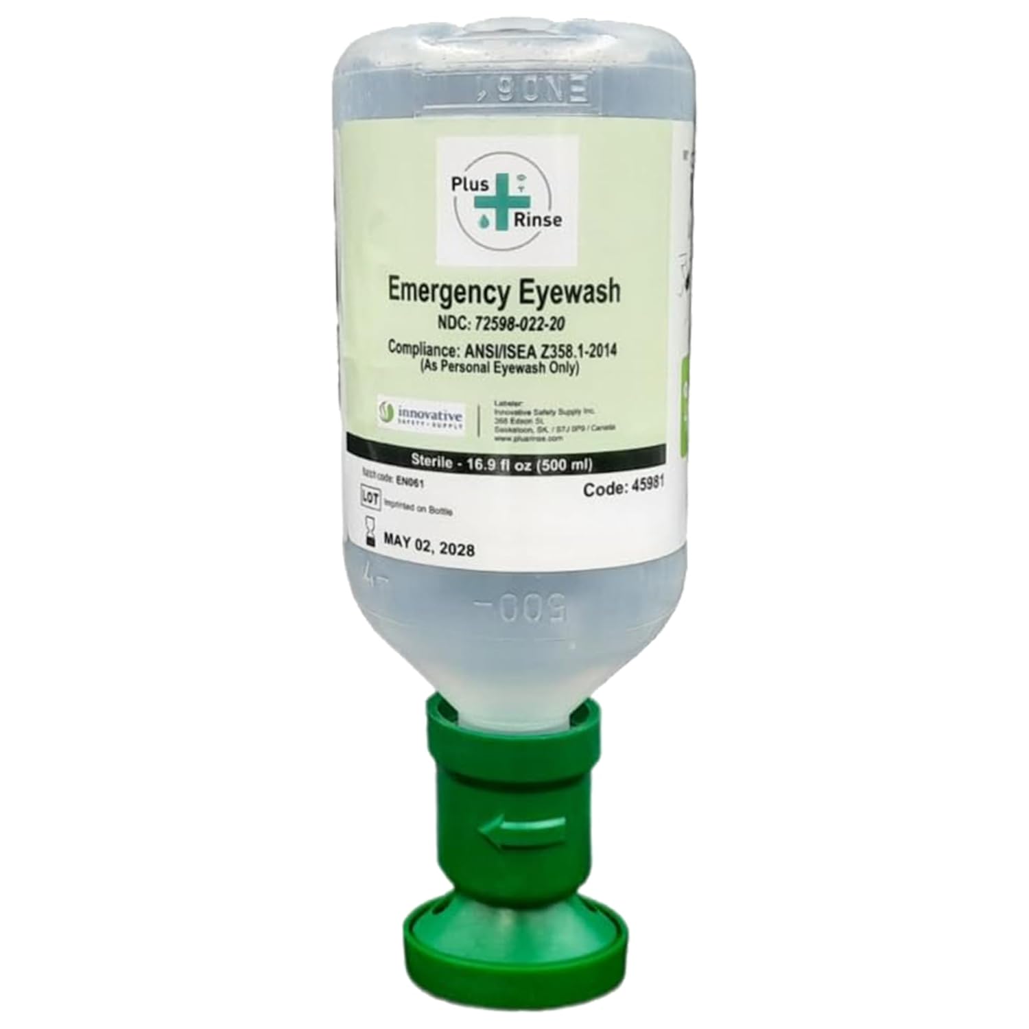 Plus Rinse Sterile Saline Eyewash Solution for Emergencies