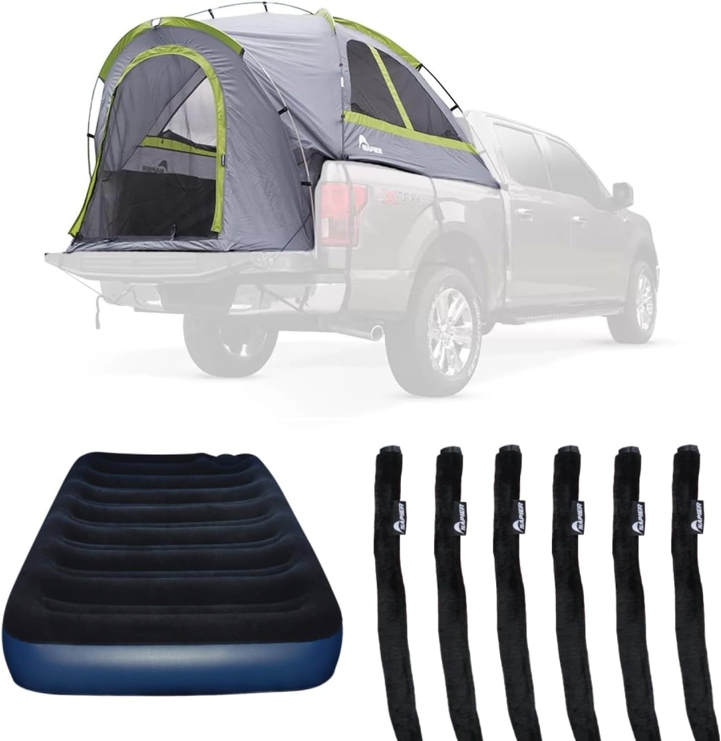 Napier Truck Tent & Air Mattress | Waterproof 2-Person - Full Size Short Bed