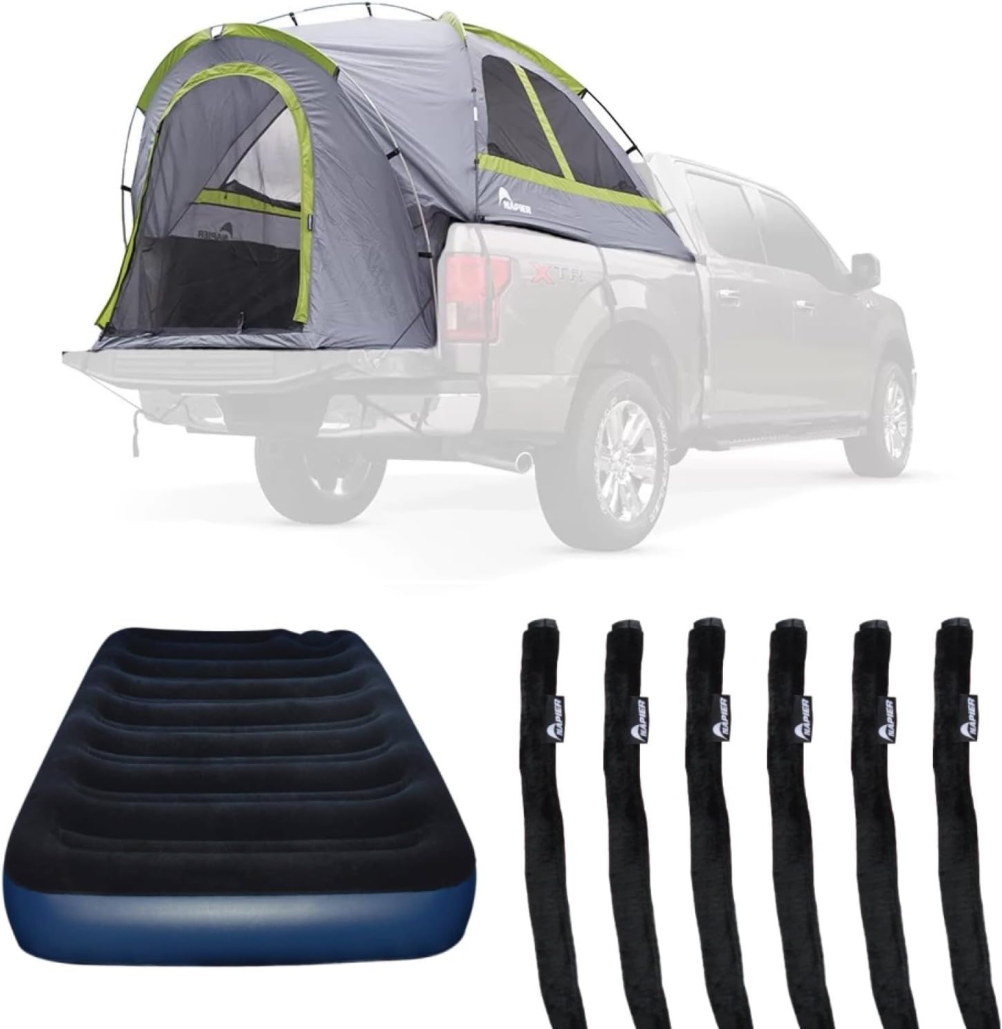 Napier Truck Tent & Air Mattress | Waterproof 2-Person - Full Size Short Bed