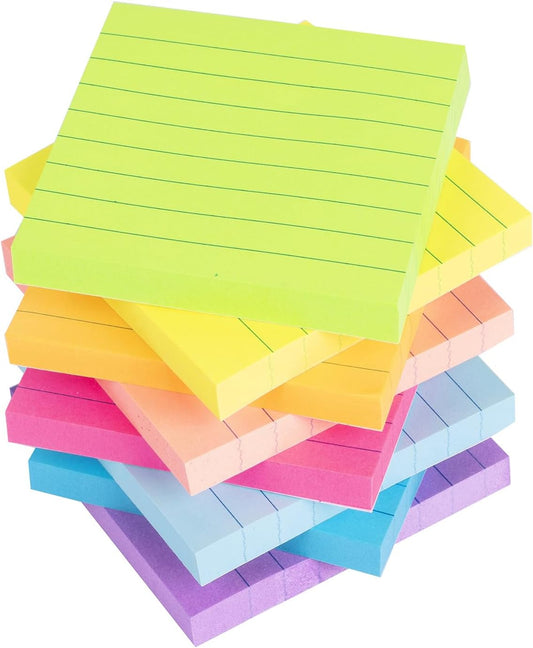 Vanpad Super Sticky Bright 3x3 Post-Its, 8 Pads, 82 Sheets