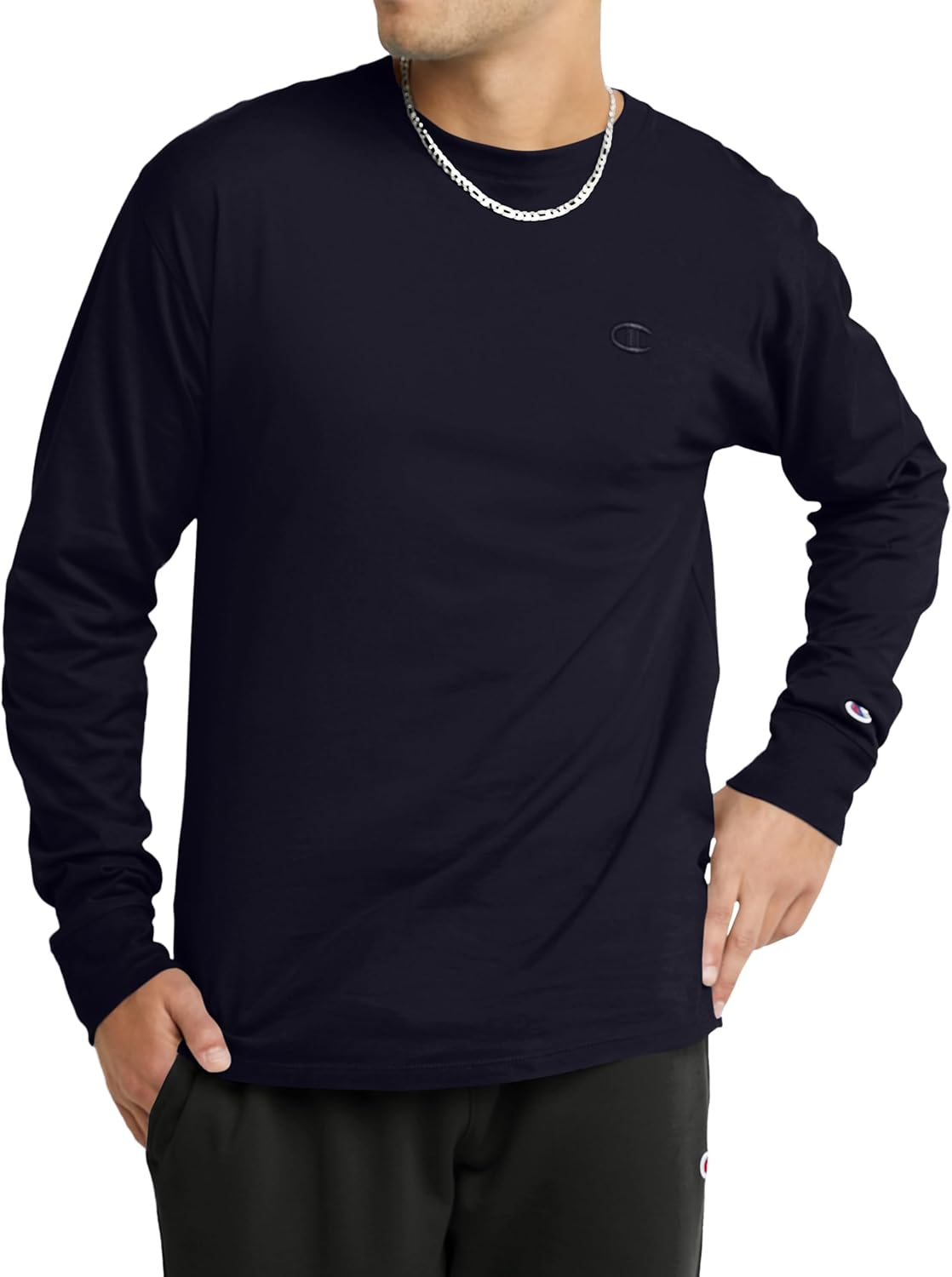 Champion Men's Soft Long Sleeve Tee: Classic Comfort