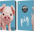 Animal Club International Pig Faces Leather Wallet Case for iPad Air 2